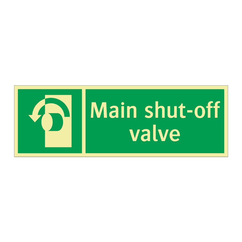 Main shut-off valve