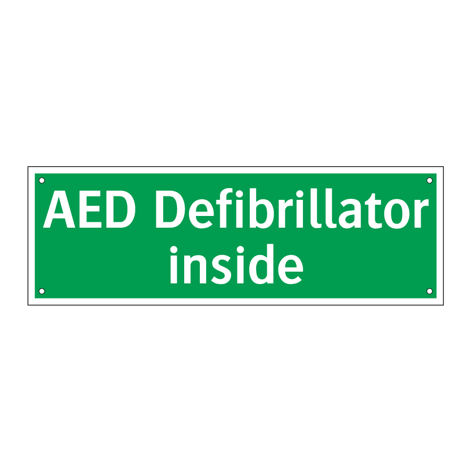 AED Defibrillator inside
