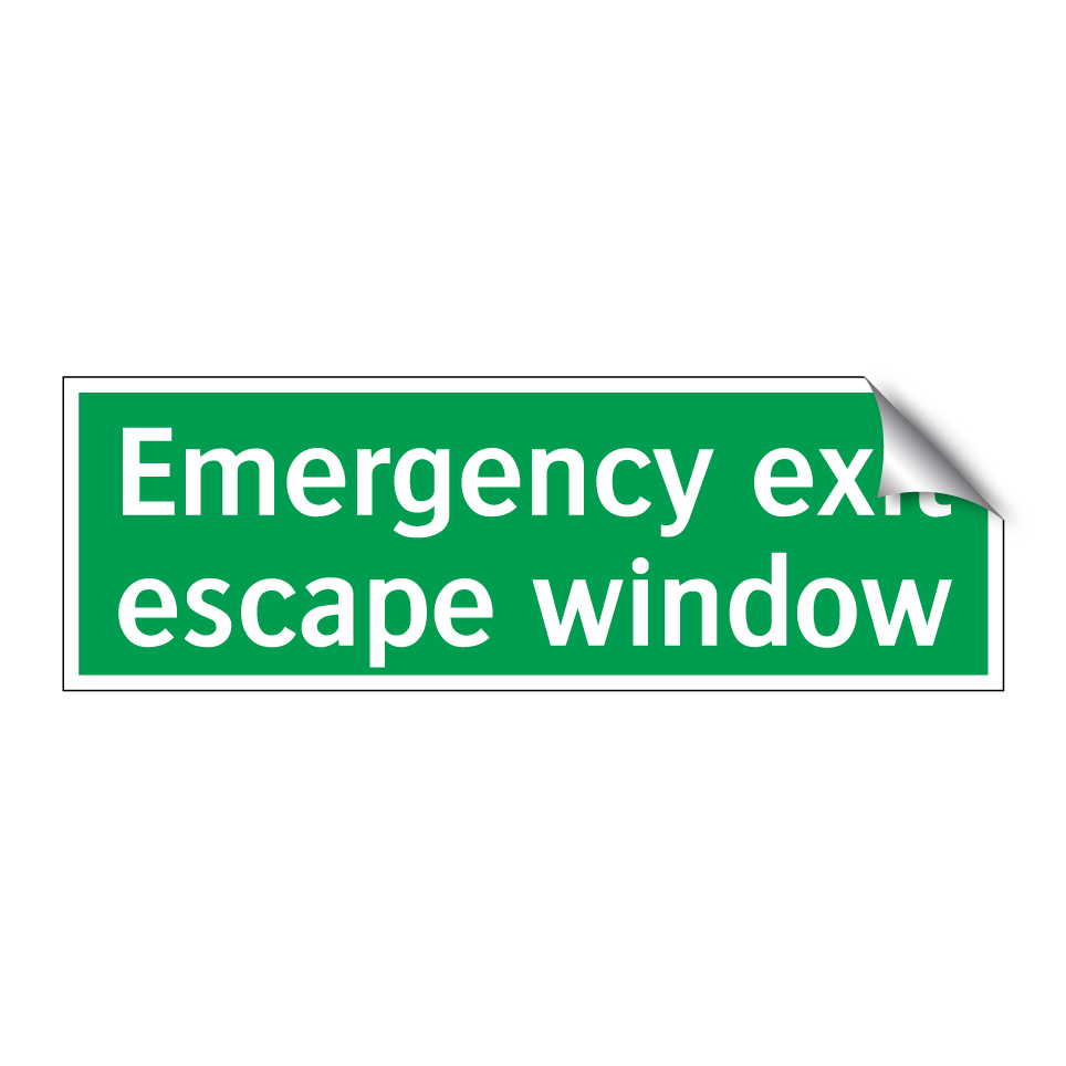 Emergency exit escape window