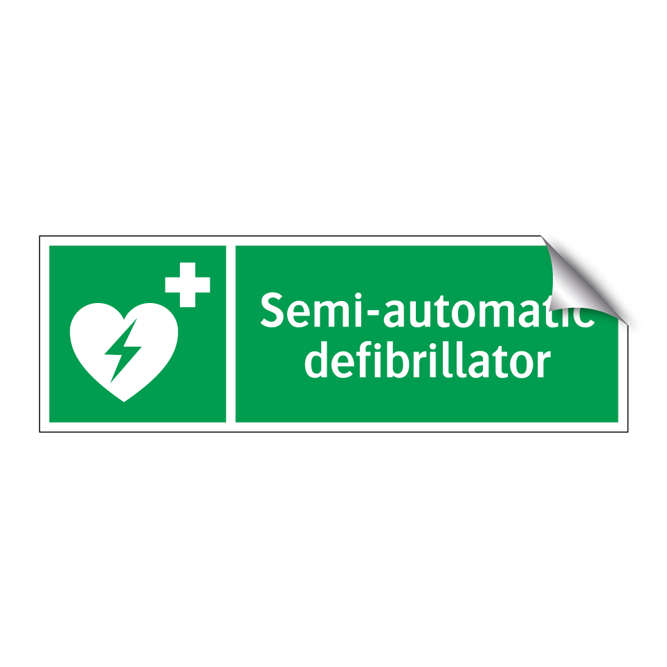 Semi-automatic defibrillator