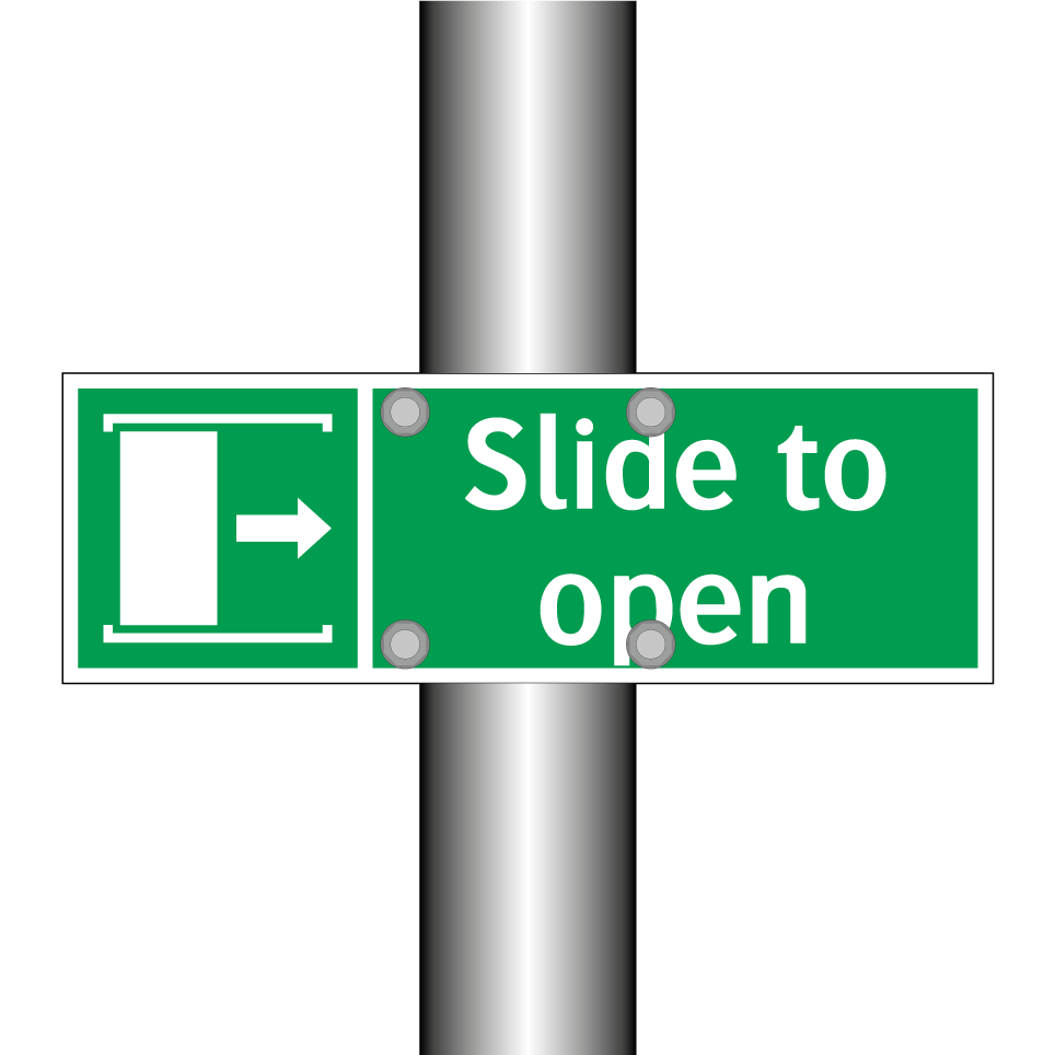 Slide to open