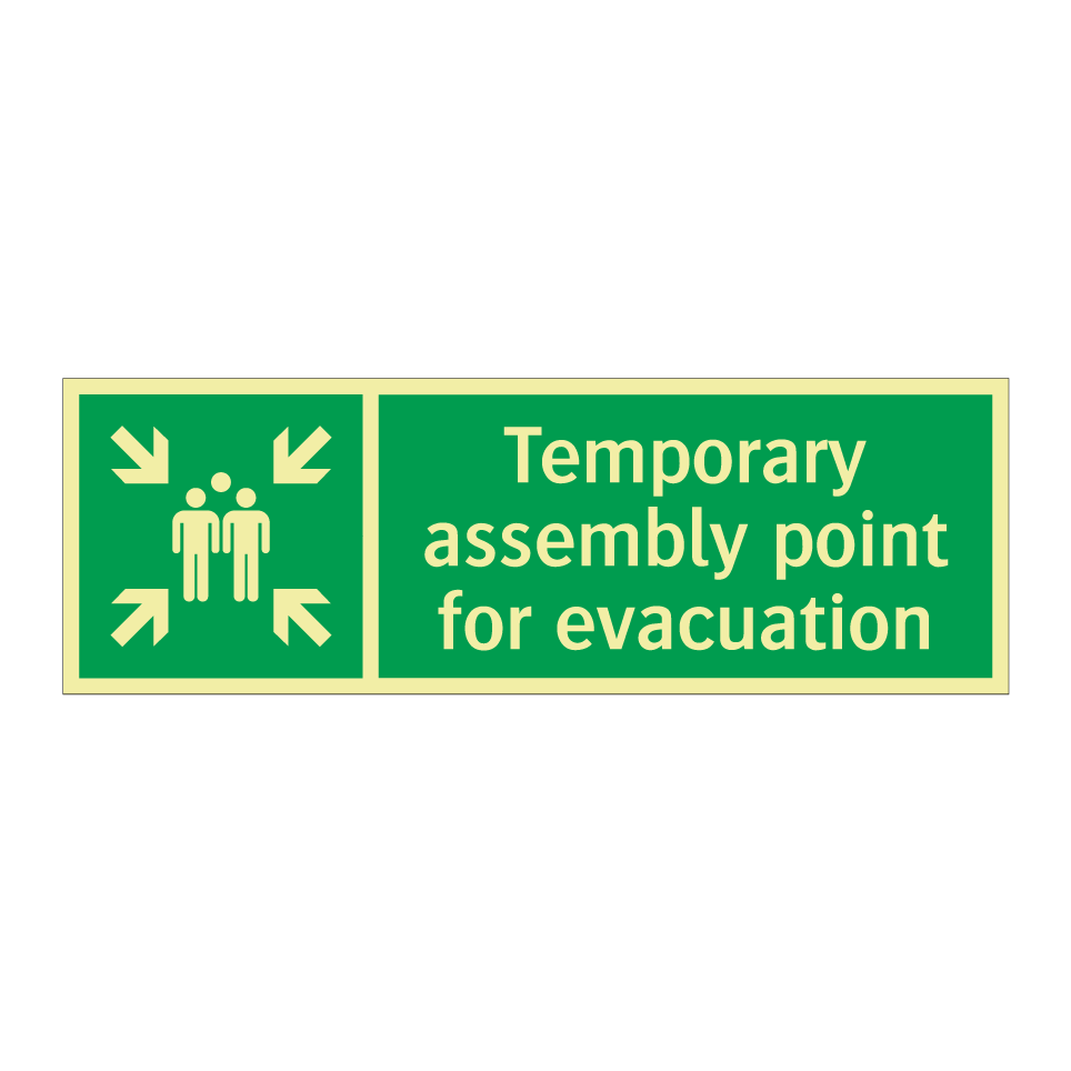 Temporary assembly point for evacuation