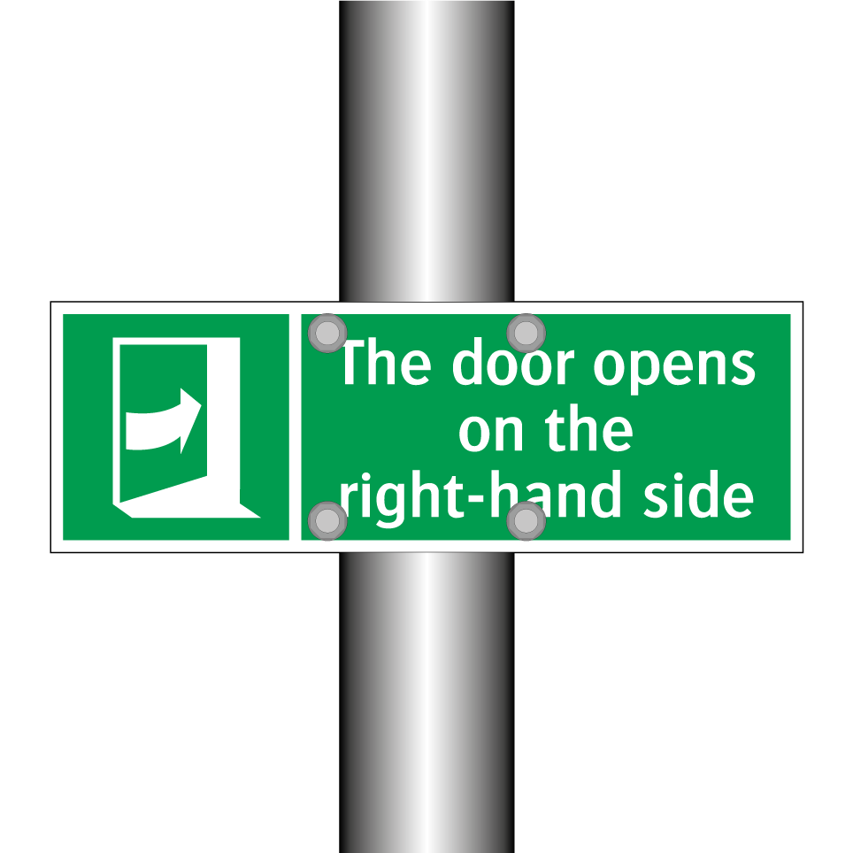 The door opens on the right-hand side