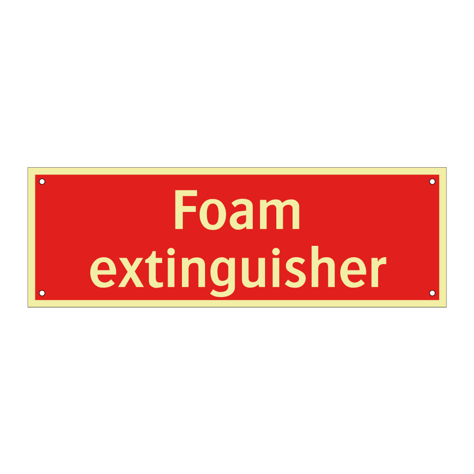 Foam extinguisher