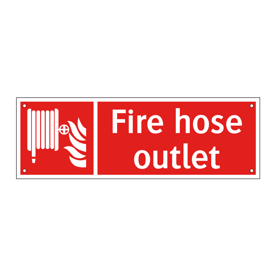 Fire hose outlet