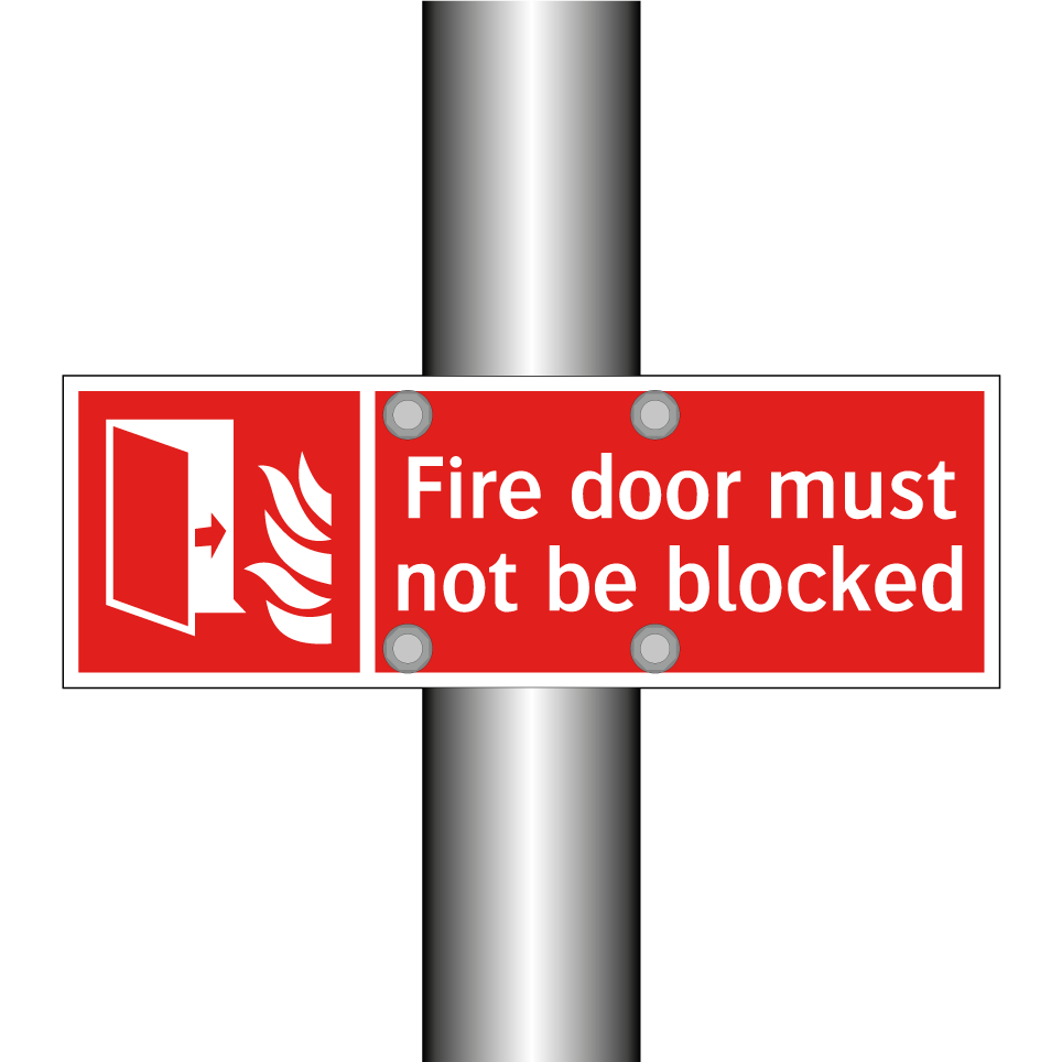 Fire door must not be blocked