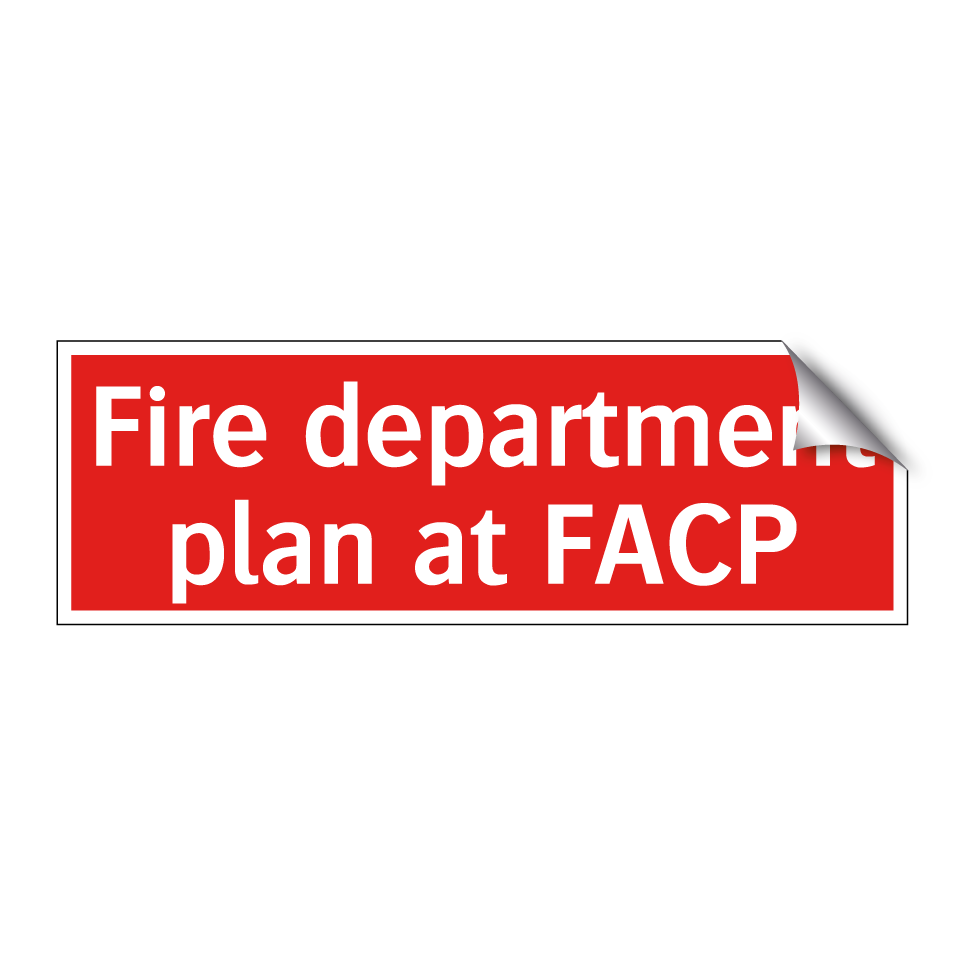 Fire department plan at FACP