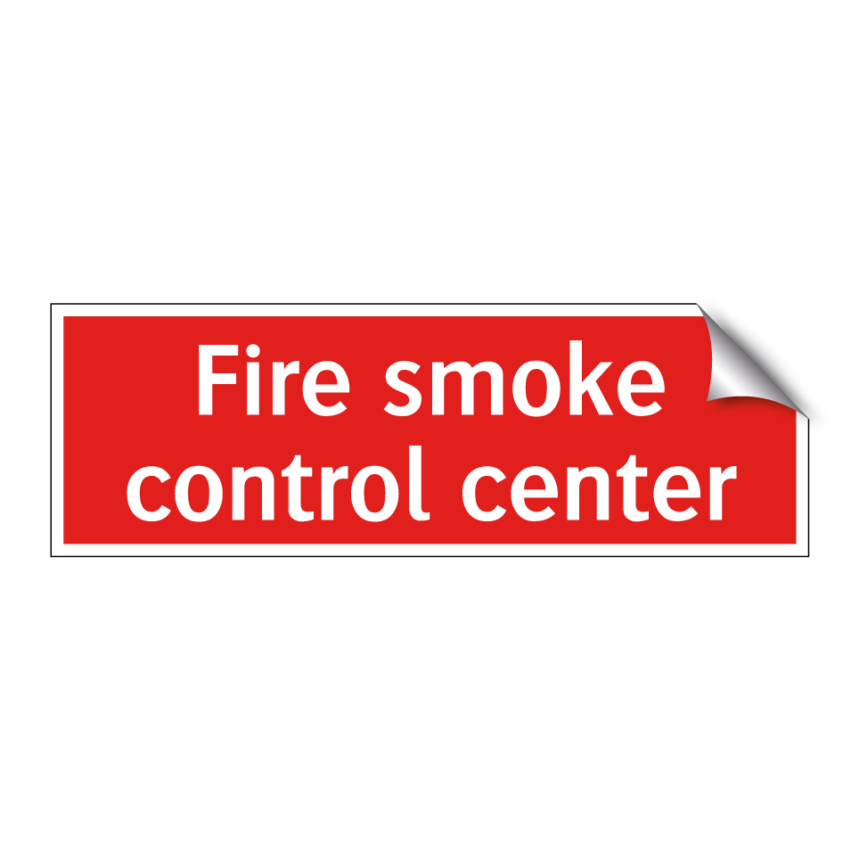 Fire smoke control center