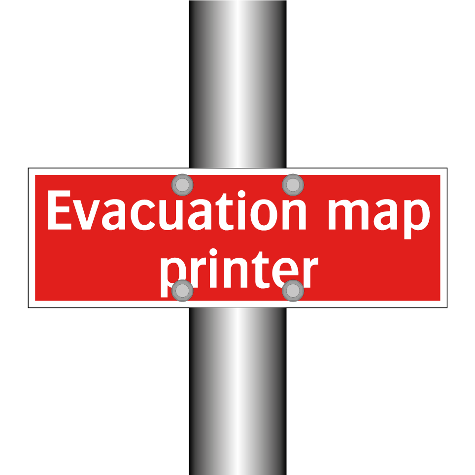 Evacuation map printer