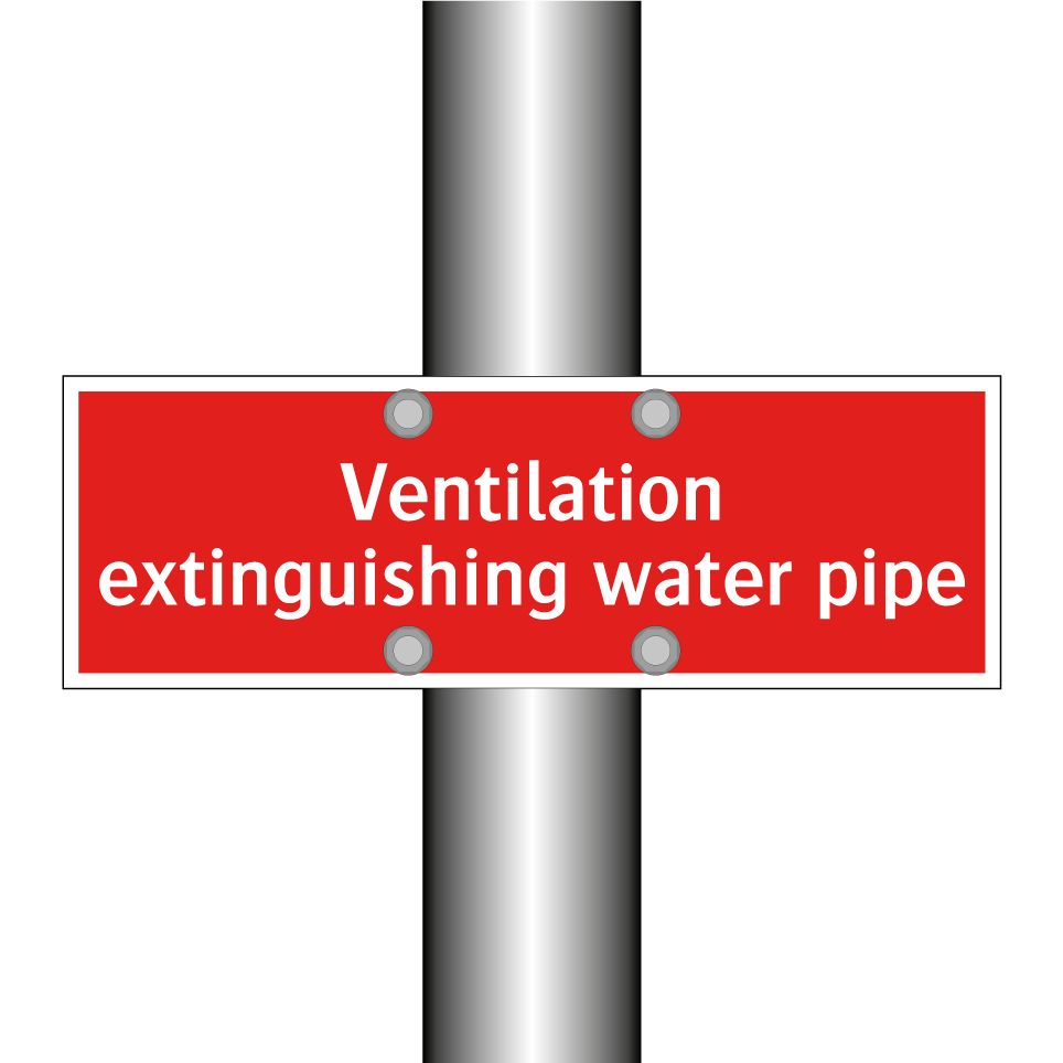 Ventilation extinguishing water pipe