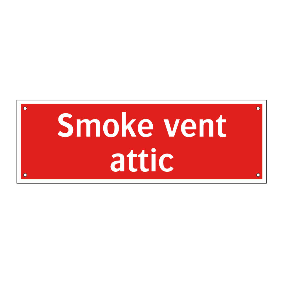 Smoke vent attic
