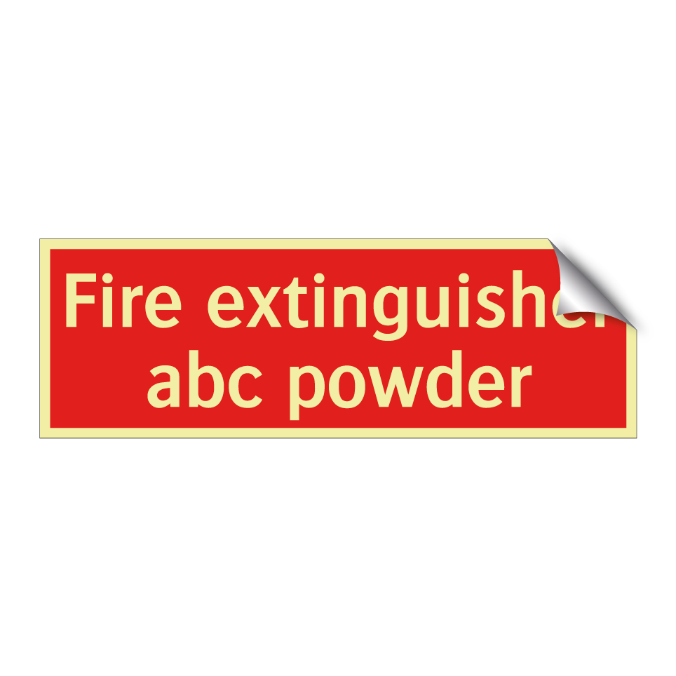 Fire extinguisher abc powder