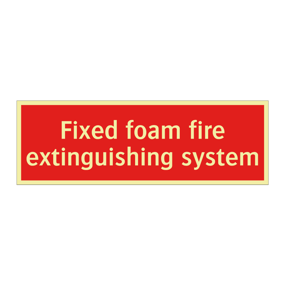 Fixed foam fire extinguishing system