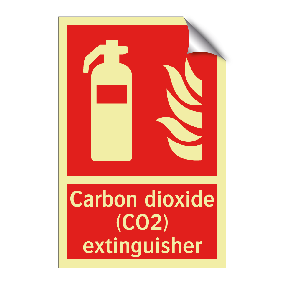 Carbon dioxide (CO2) extinguisher