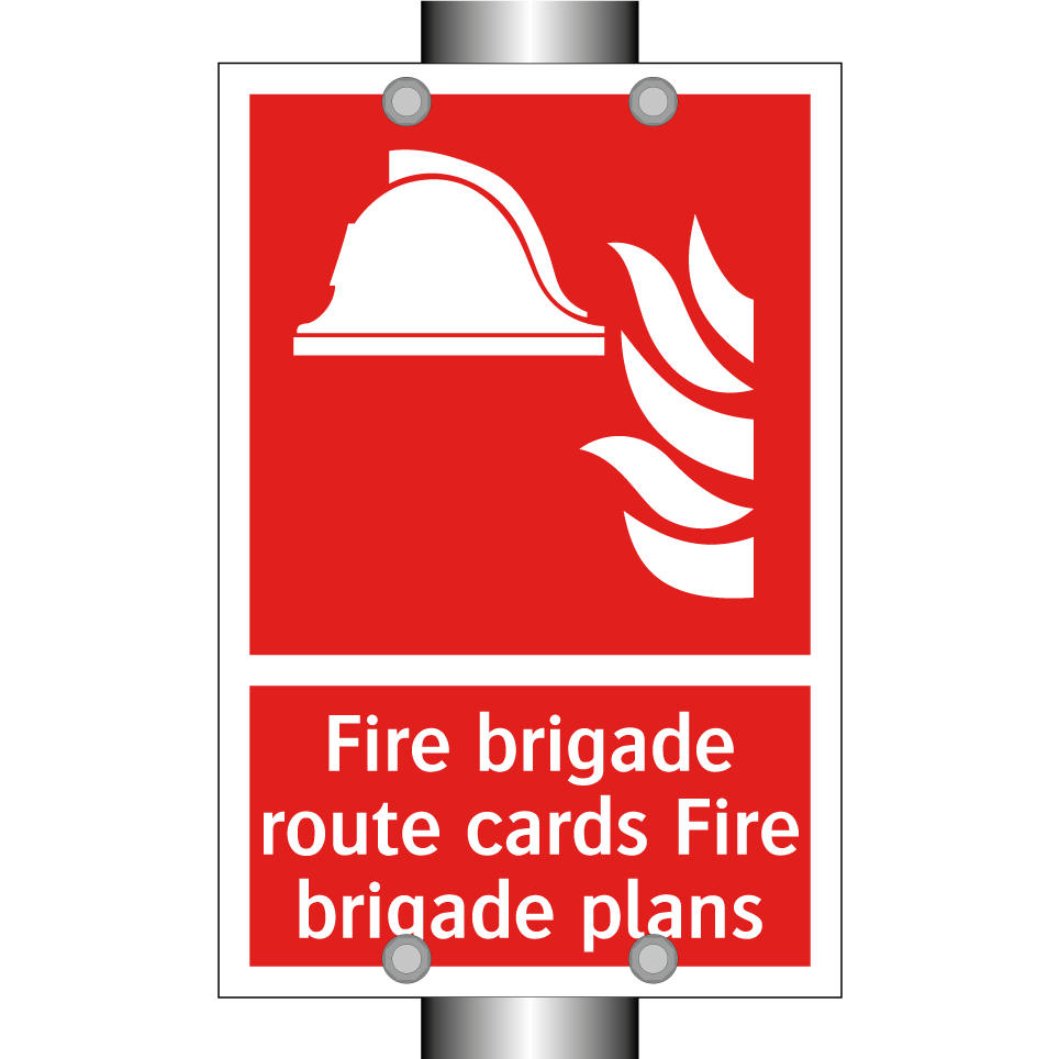 Fire brigade route cards Fire brigade plans