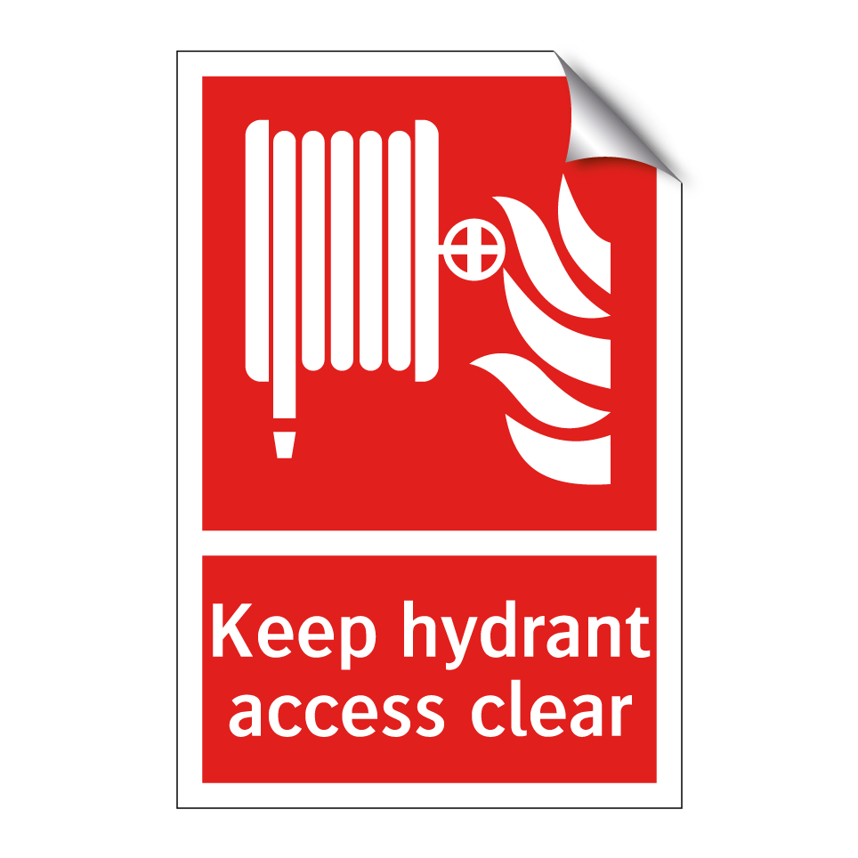 Keep hydrant access clear