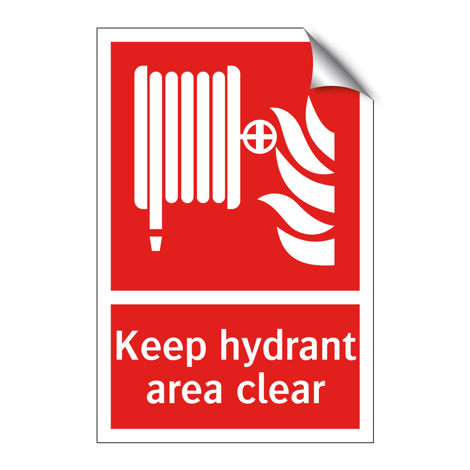 Keep hydrant area clear