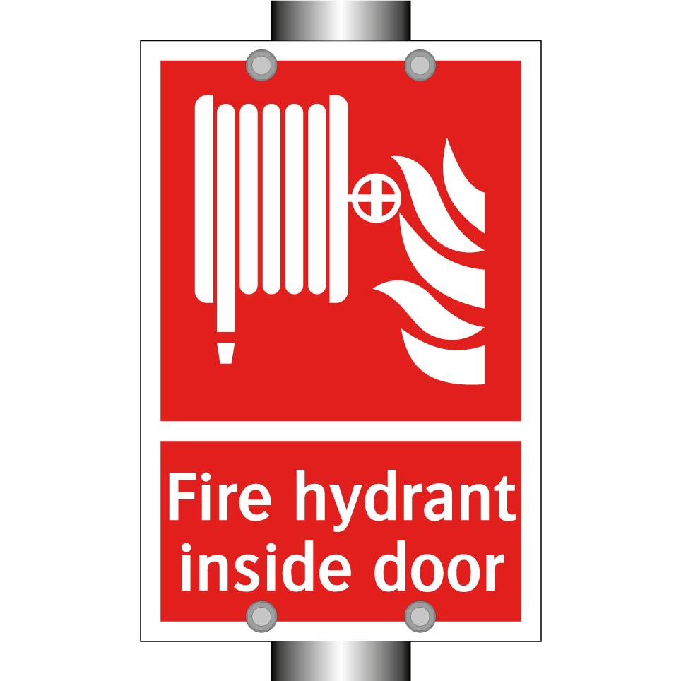 Fire hydrant inside door