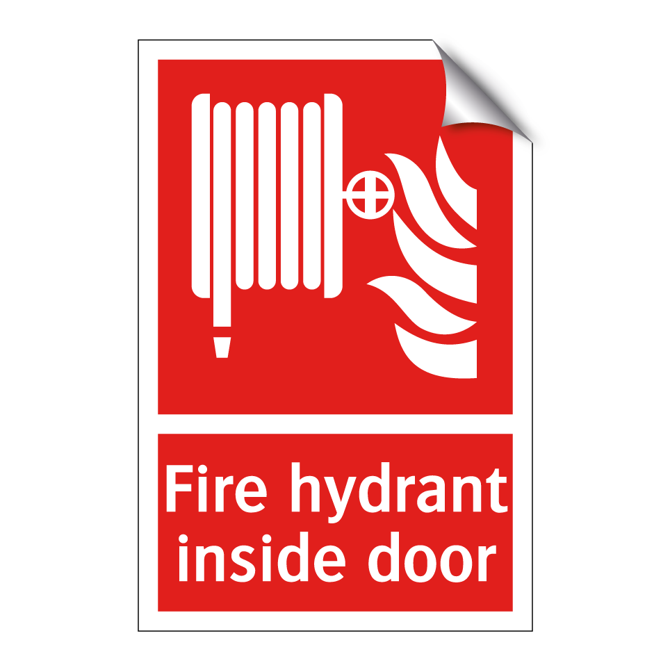Fire hydrant inside door