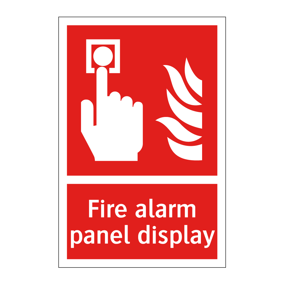 Fire alarm panel display