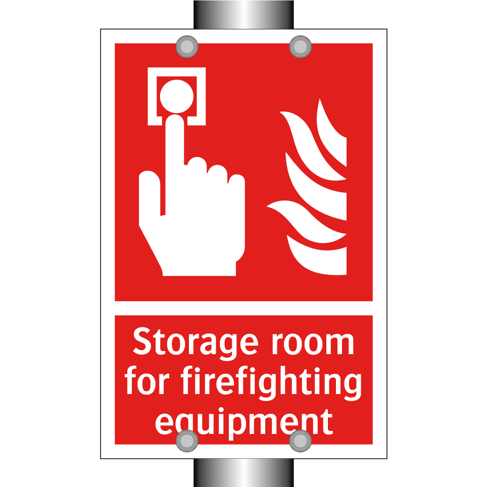 Storage room for firefighting equipment