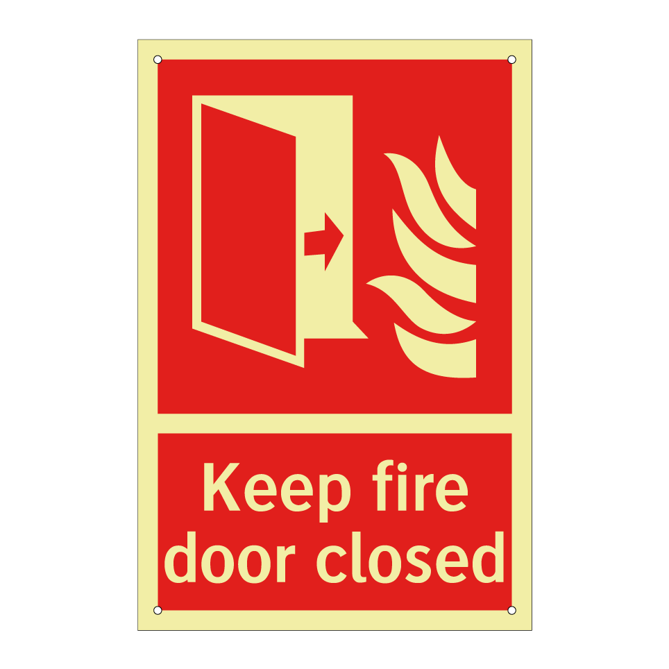 Keep fire door closed