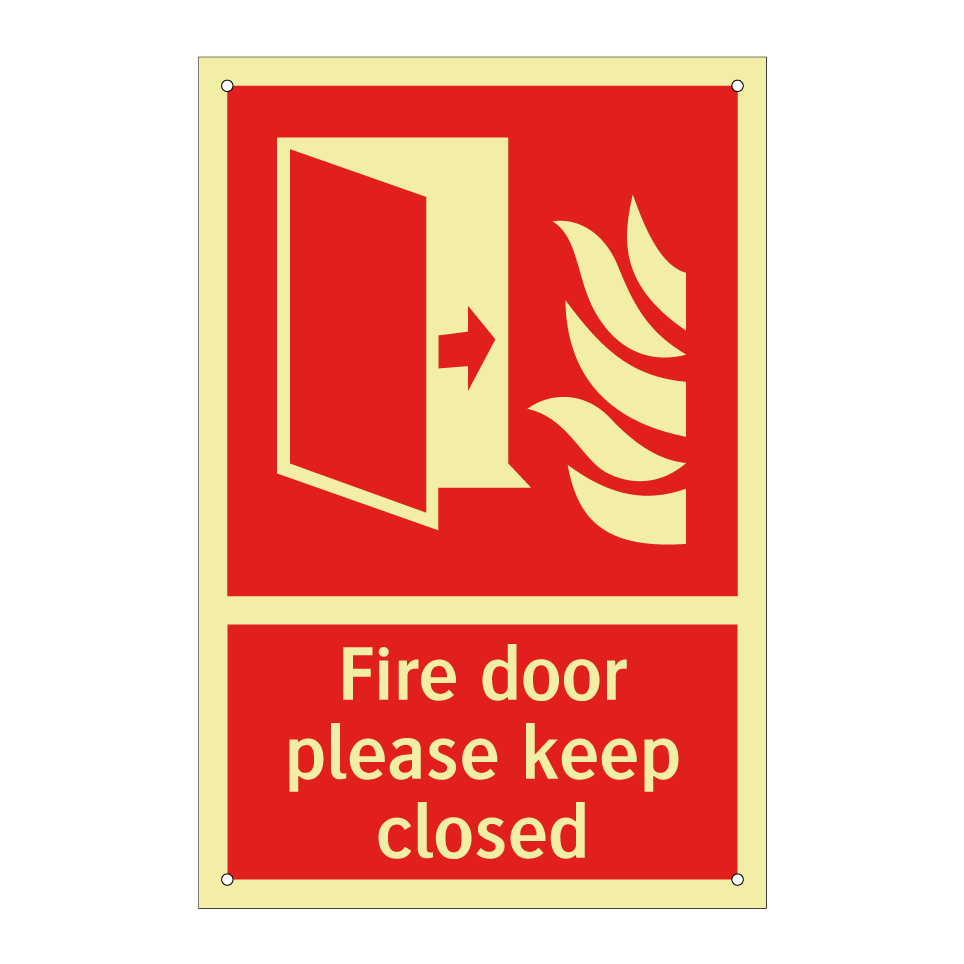 Fire door please keep closed
