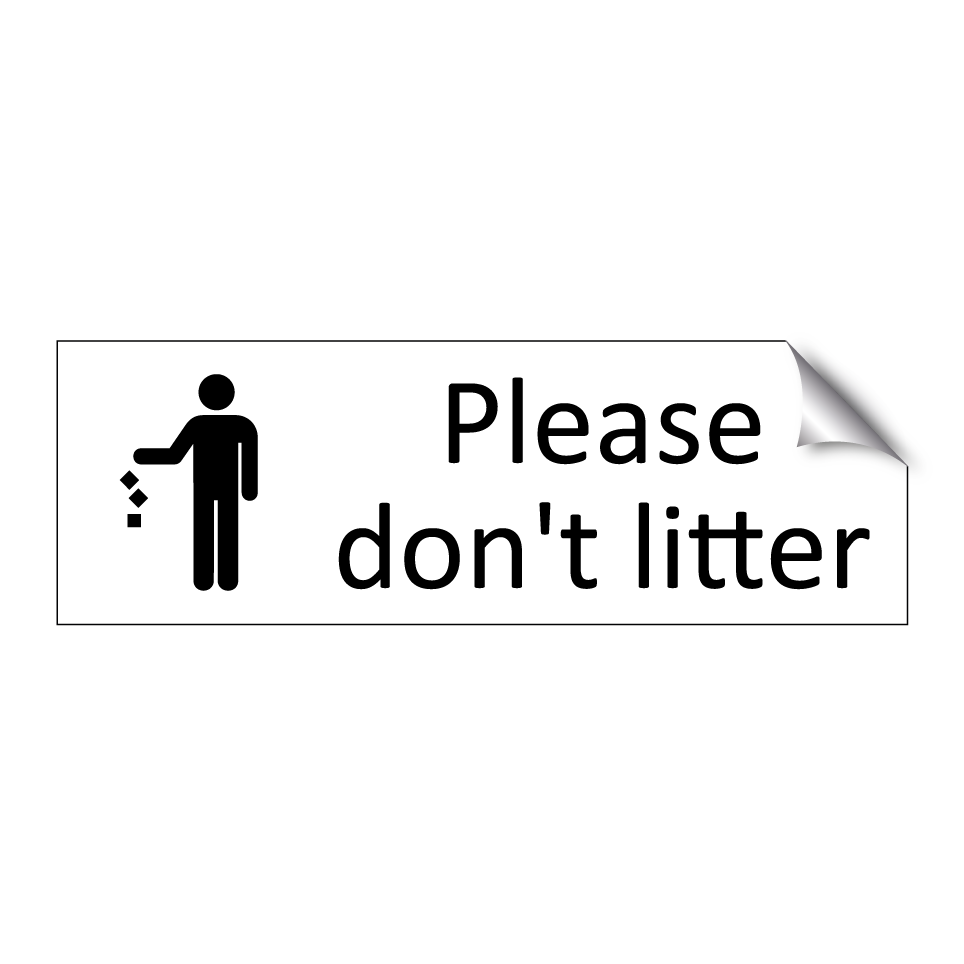 Please don't litter
