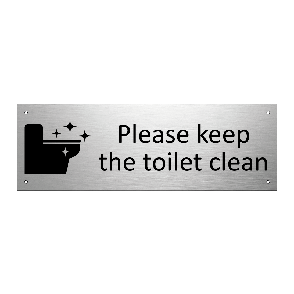 Please keep the toilet clean