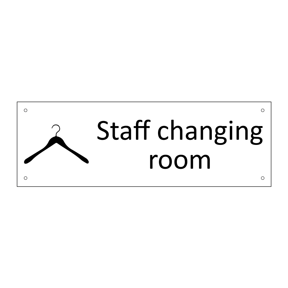 Staff changing room