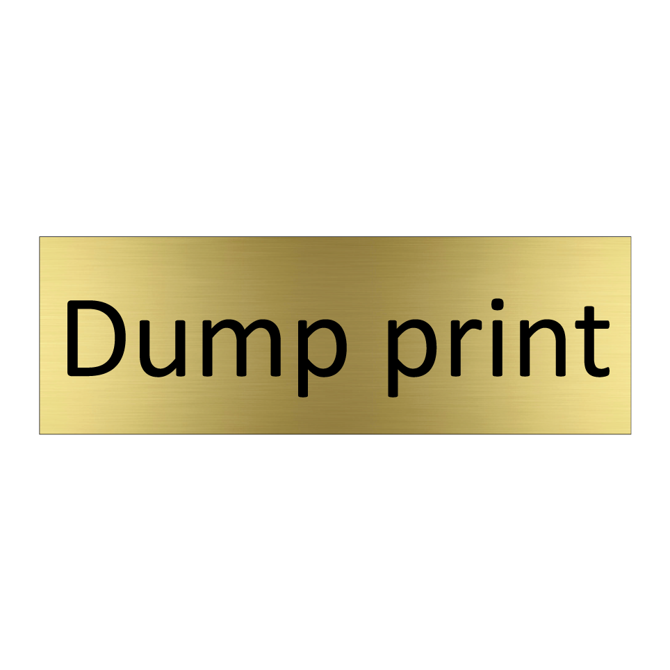 Dump print