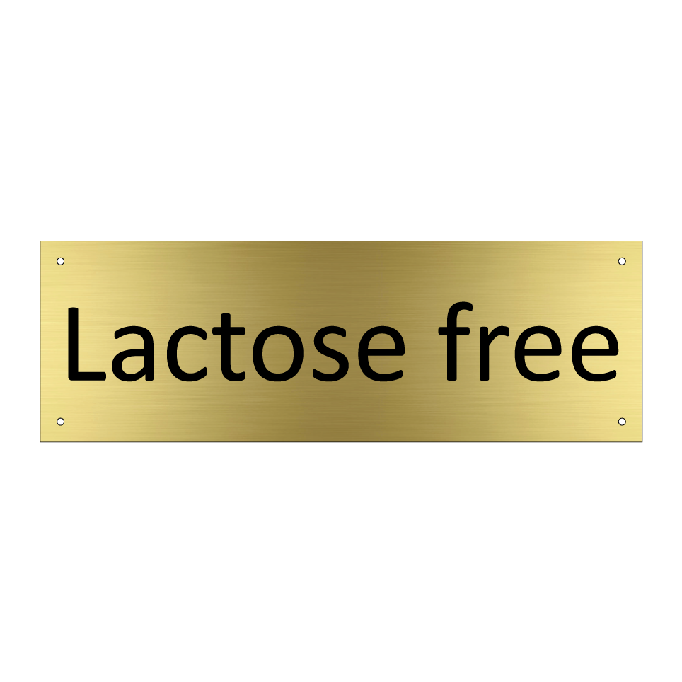 Lactose free
