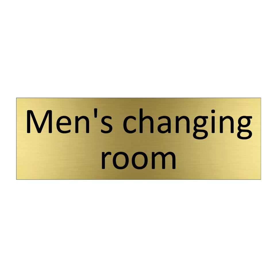 Men's changing room