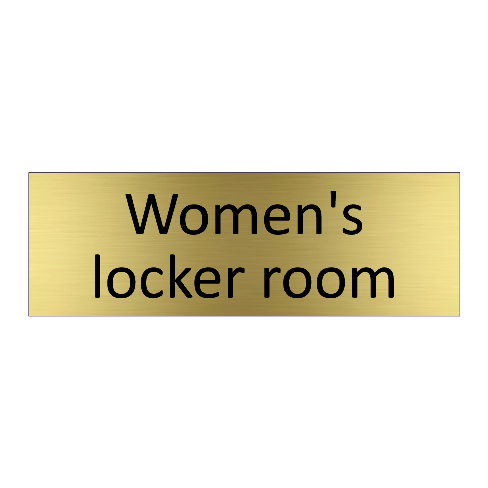 Women's locker room