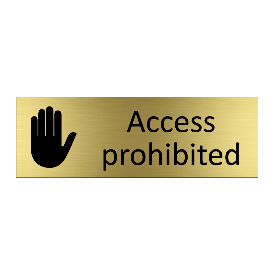 Access prohibited