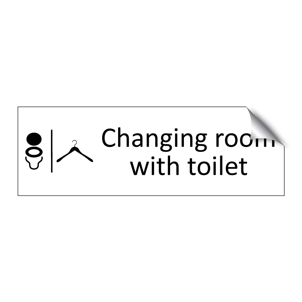Changing room with toilet