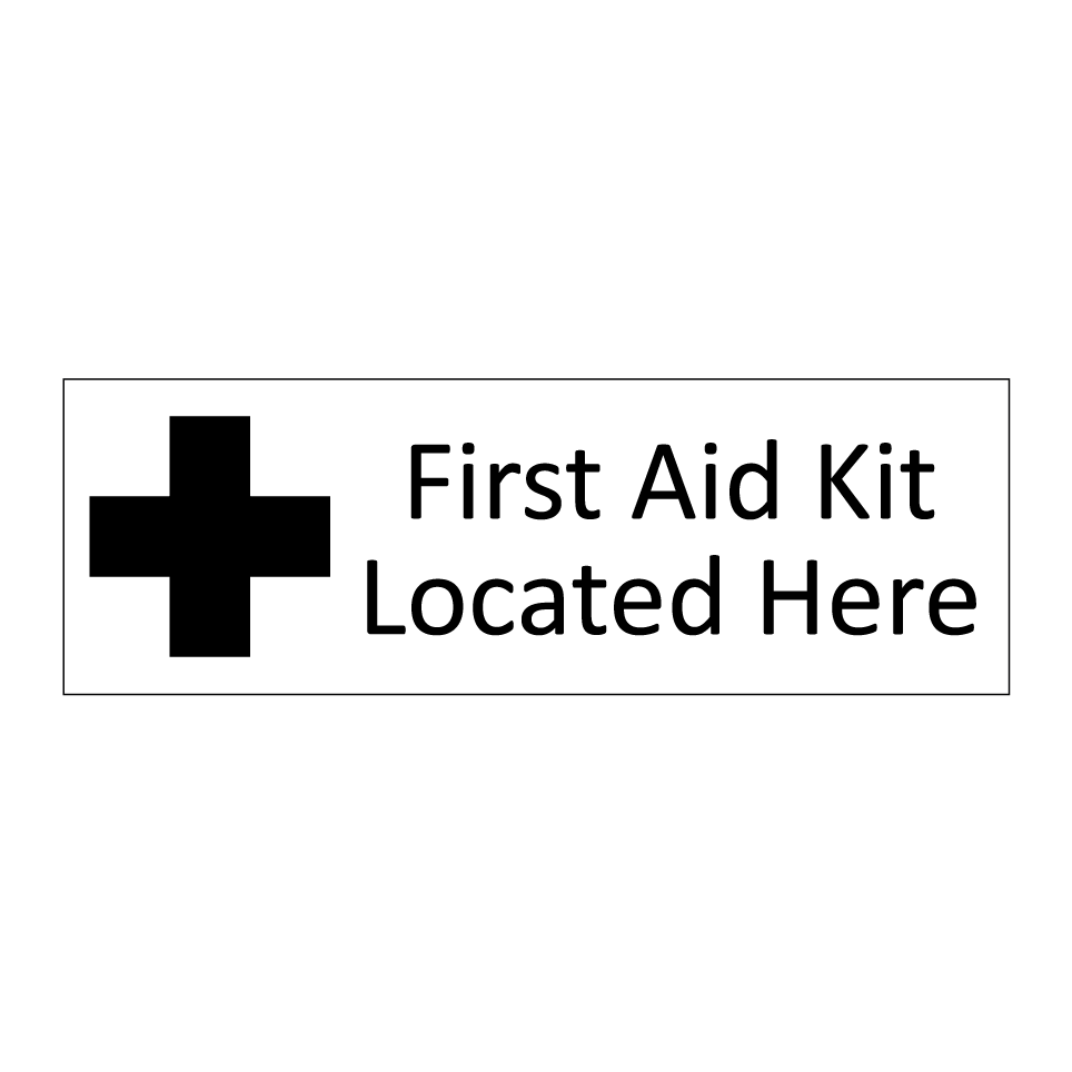 First Aid Kit Located Here