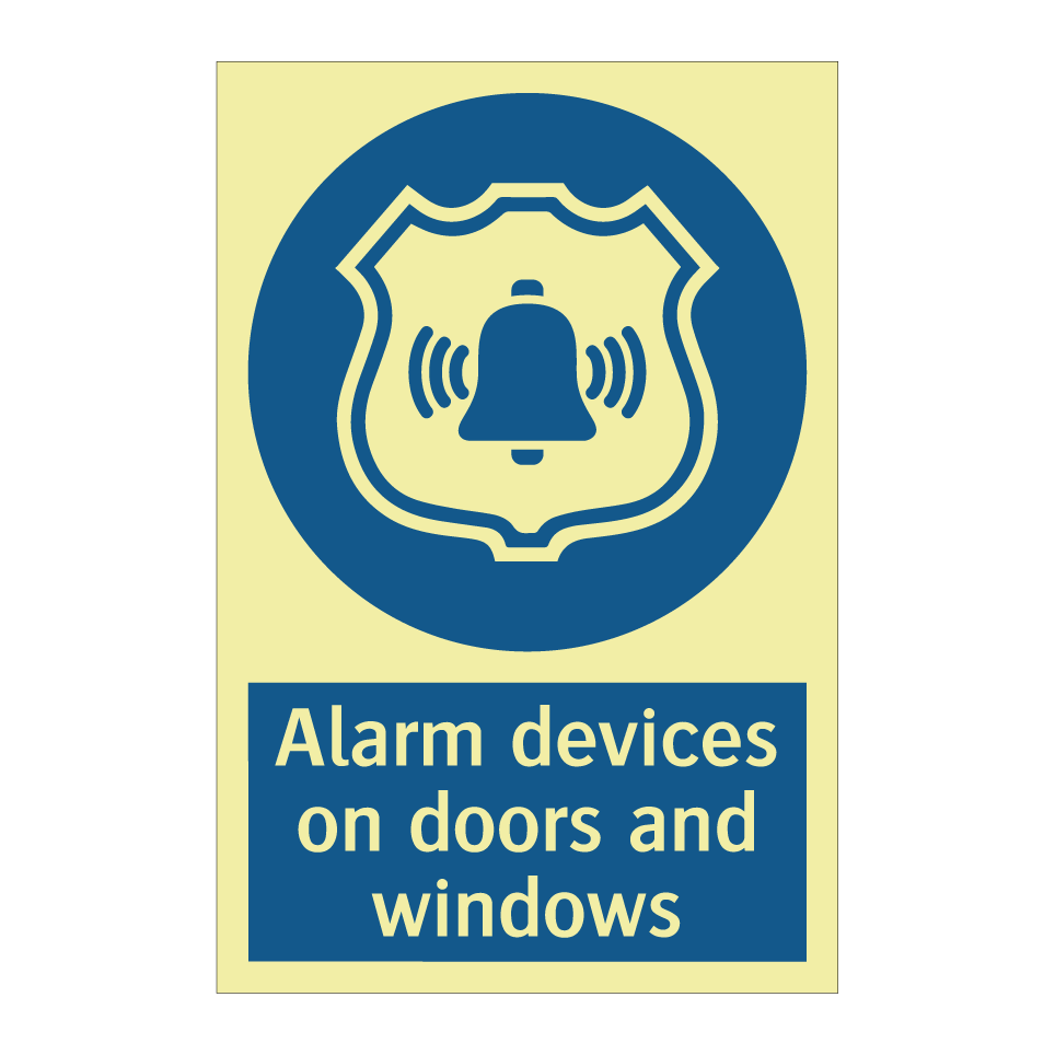 Alarm devices on doors and windows