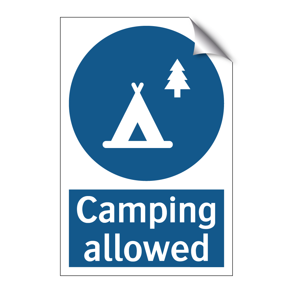Camping allowed