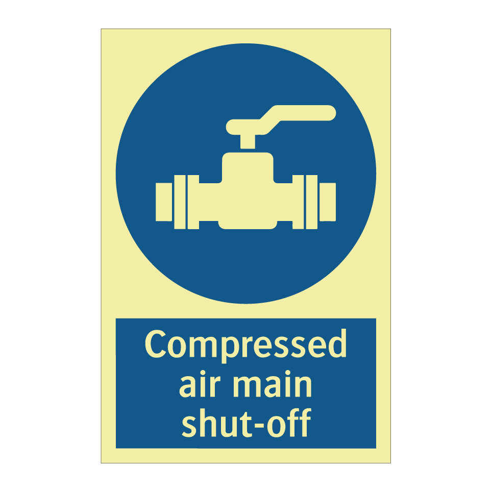 Compressed air main shut-off
