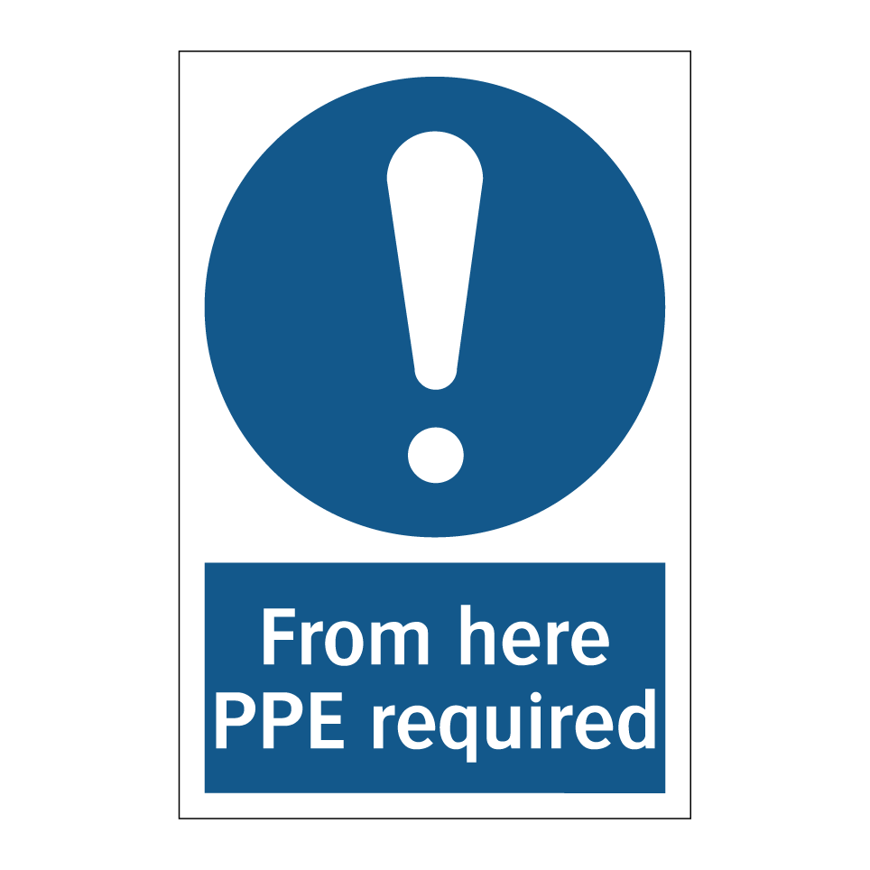 From here PPE required