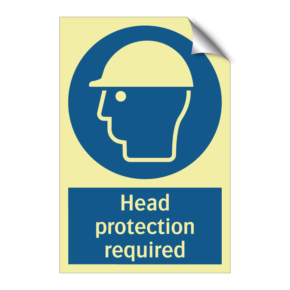 Head protection required