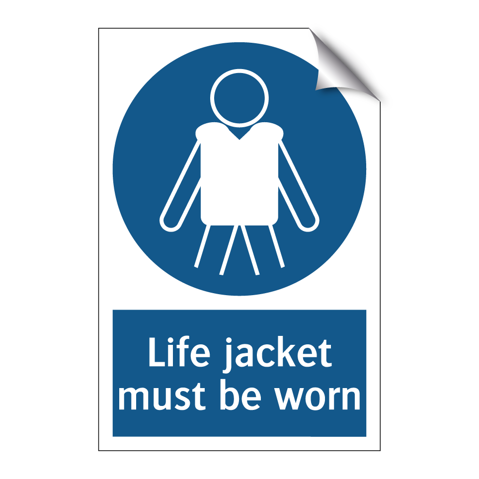 Life jacket must be worn