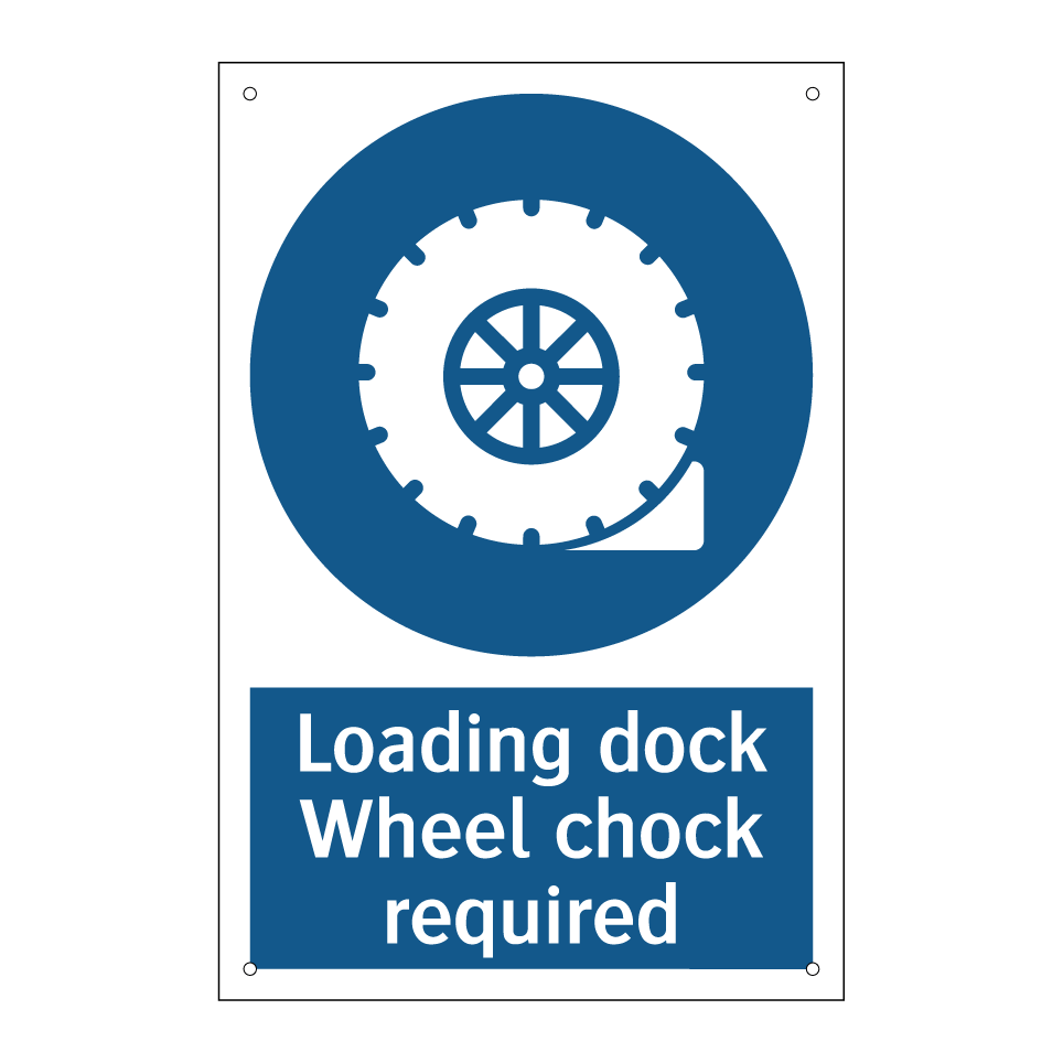 Loading dock Wheel chock required