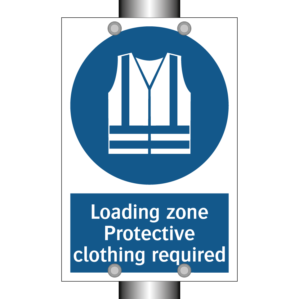 Loading zone Protective clothing required