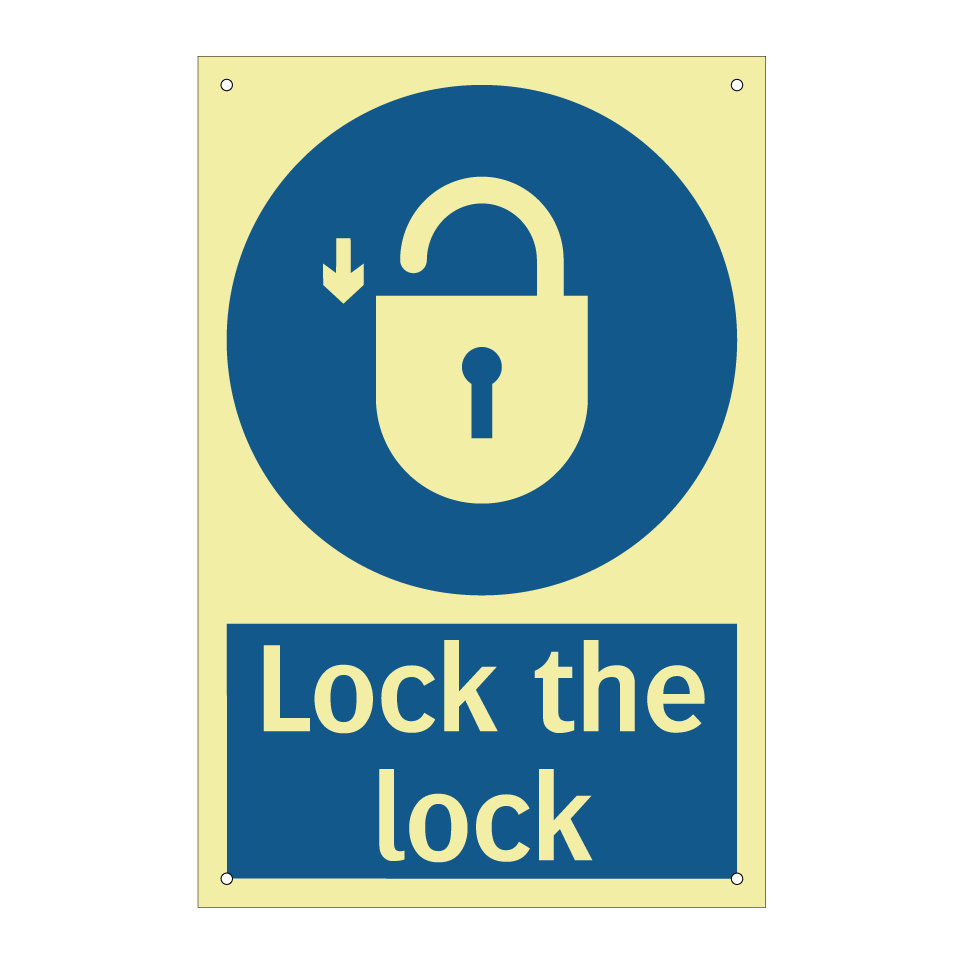 Lock the lock