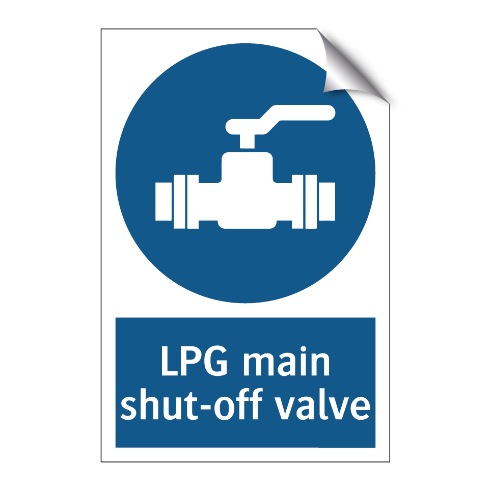 LPG main shut-off valve