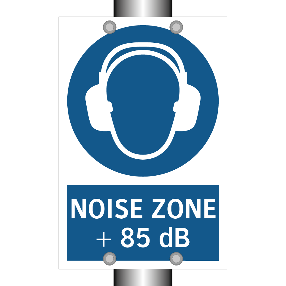 NOISE ZONE + 85 dB