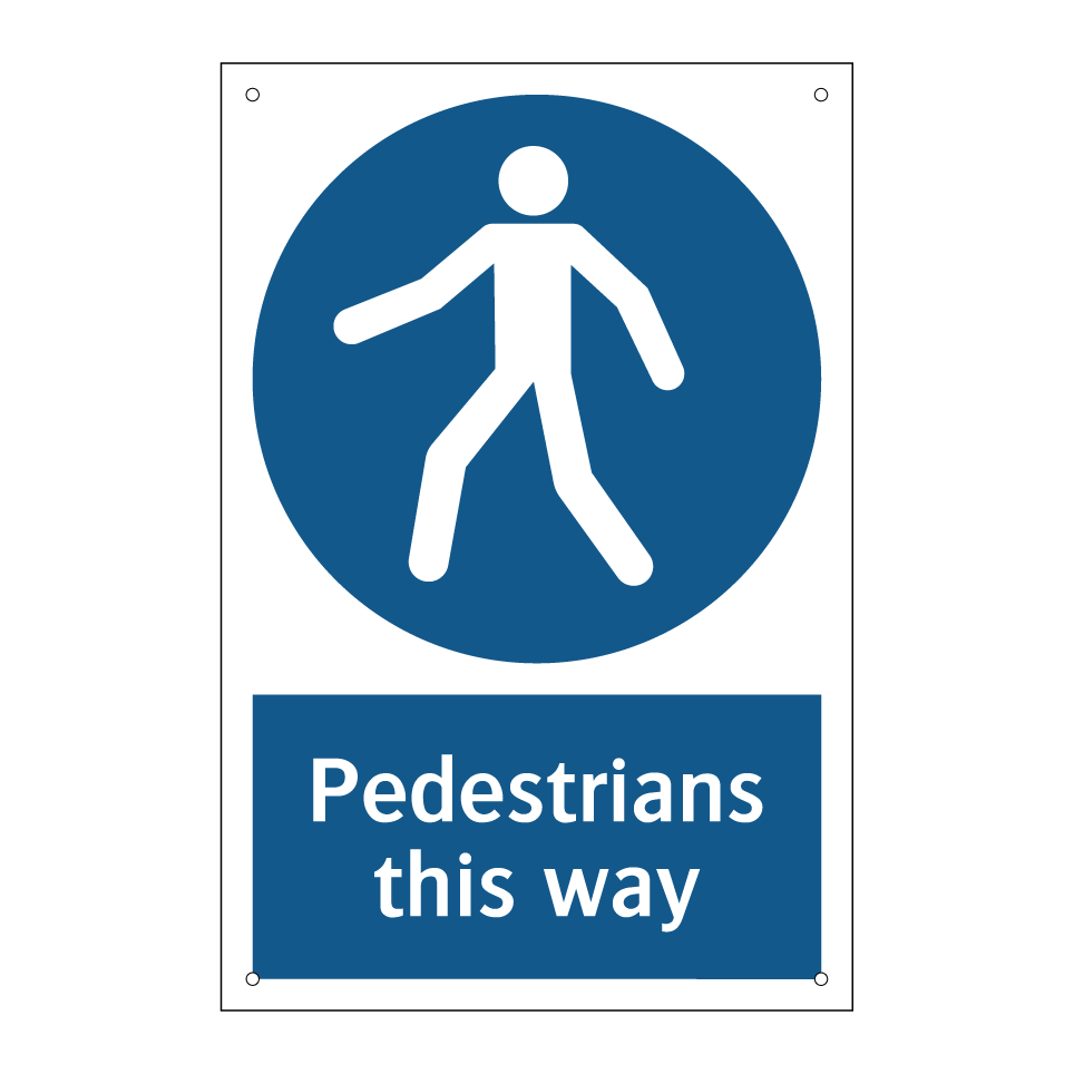 Pedestrians this way