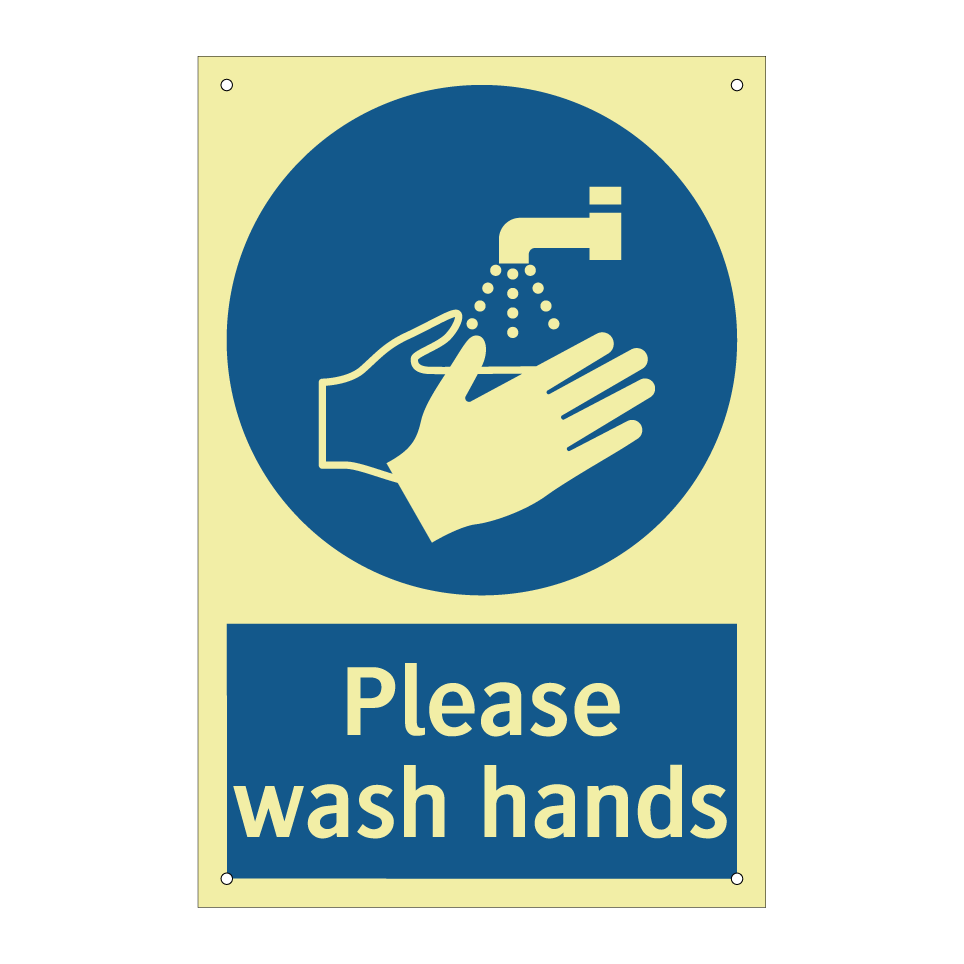 Please wash hands
